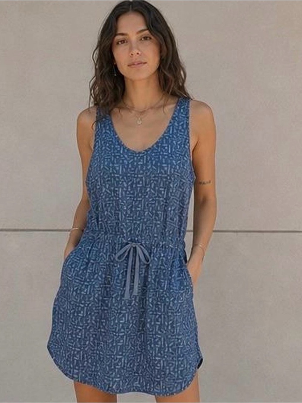 Patagonia Beige and Blue dress